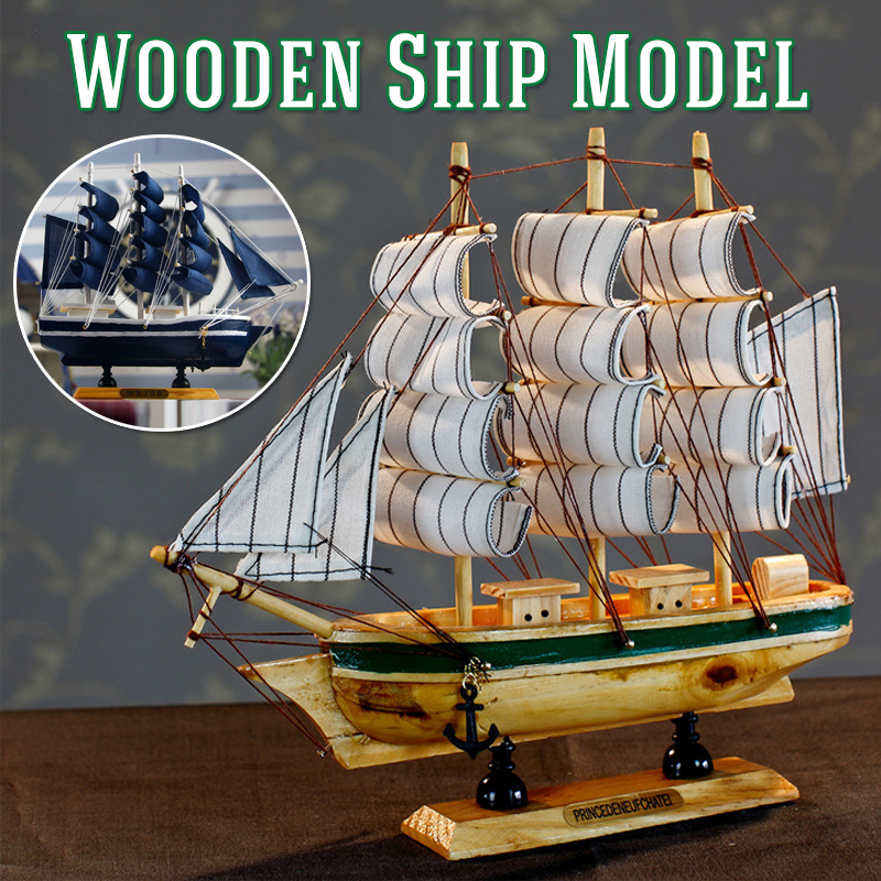 10-inch-DIY-Assembly-Marion-Wooden-Ship-Boats-Model-Sailing-Decor-Xmas-Gift-Toy-1549345-1