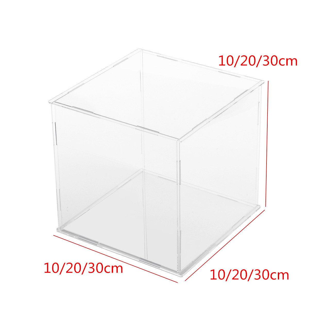 102030cm-Acrylic-Display-Case-Box-Dustproof-Self-Assembly-Model-Protection-1640462-4