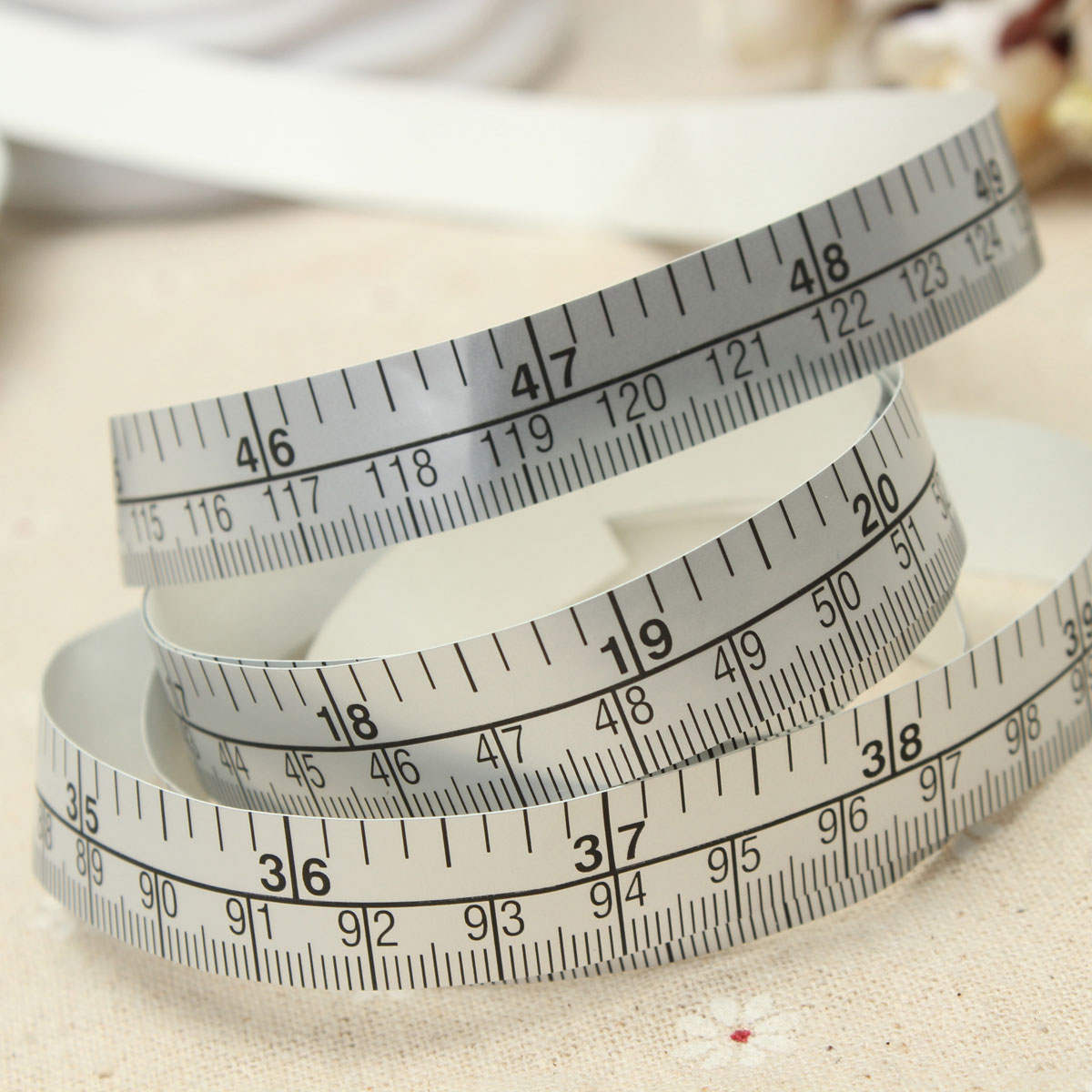 150cm-Vinyl-Silver-Self-Adhesive-Measuring-Tape-Ruler-Sticker-For-Sewing-Machine-1286130-6