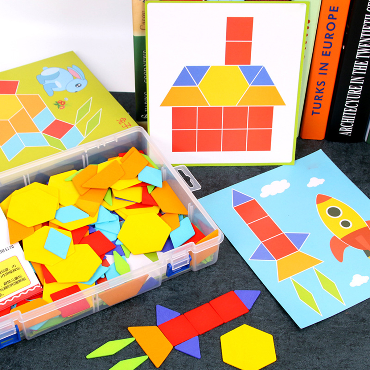 170PCS-Wooden-IQ-Game-Jigsaw-Early-Learning-Educational-Tangram-Puzzle-Kid-Toy-1607821-7