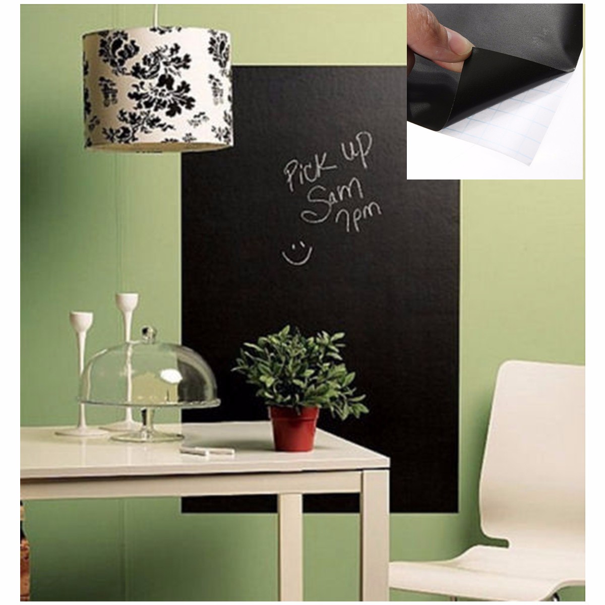 200X45cm-Chalkboard-Stick-Drawing-Board-Blackboard-Removable-Vinyl-Wall-Sticker-Decal-DIY-Cut-1606553-4