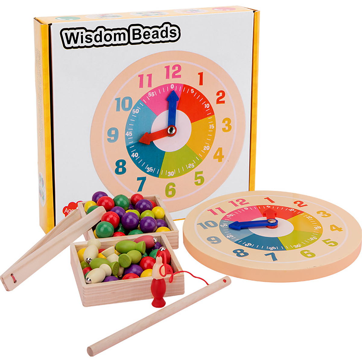 3-in-1-Wooden-Kids-Educational-Toys-Matching-Pairs-Clip-Beads-Fishing-Clock-Gift-1673844-10