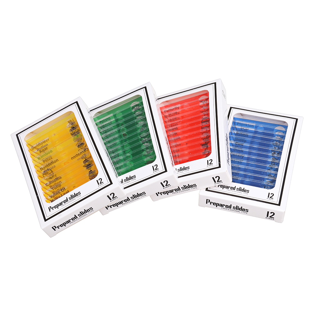 48PcsSet-Four-Colors-Plastic-Board-Bio-Slices-Childrens-Microscope-Accessories-1431210-2