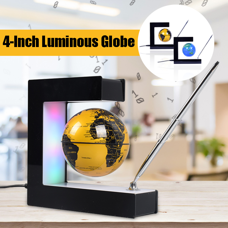 4quot-inch-Magnetic-Levitation-Floating-Globe-World-Map-LED-Night-Light-Home-Office-Decor-1627022-2