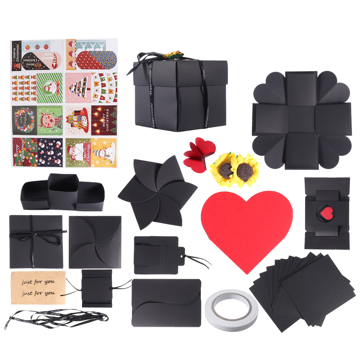 5-Layer-Square-Surprise-Explosion-Card-Box-DIY-Photo-Album-Memory-Scrapbook-1692395-1