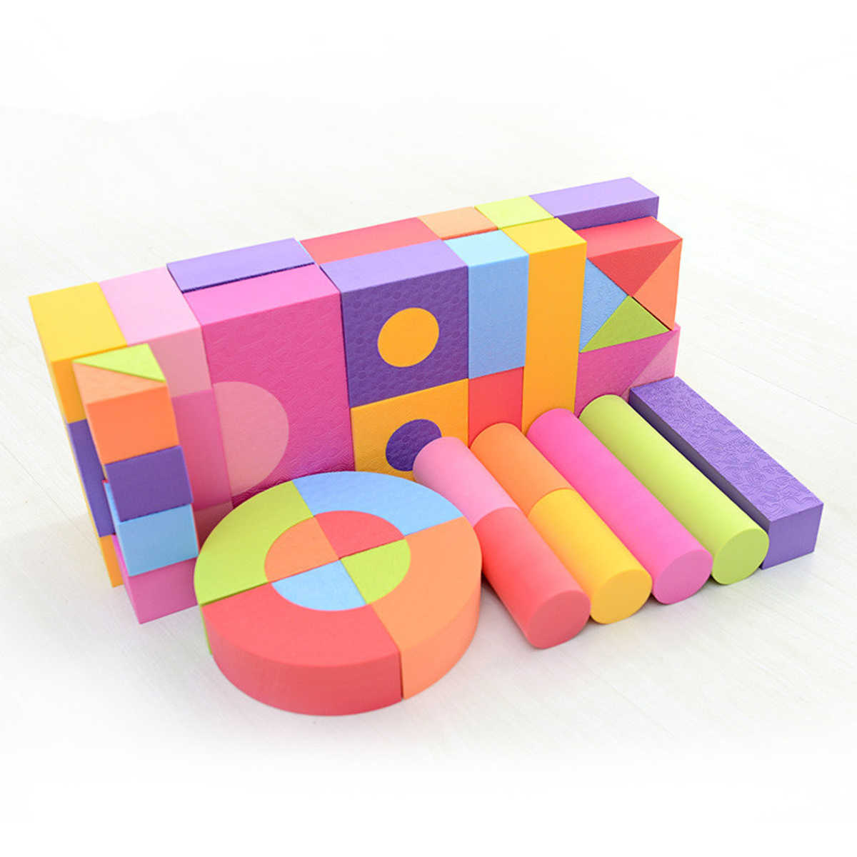 50Pcs-Soft-Lightweight-EVA-Foam-Assembled-Bricks-DIY-Model-Creative-Building-Blocks-Kids-Educational-1530924-4