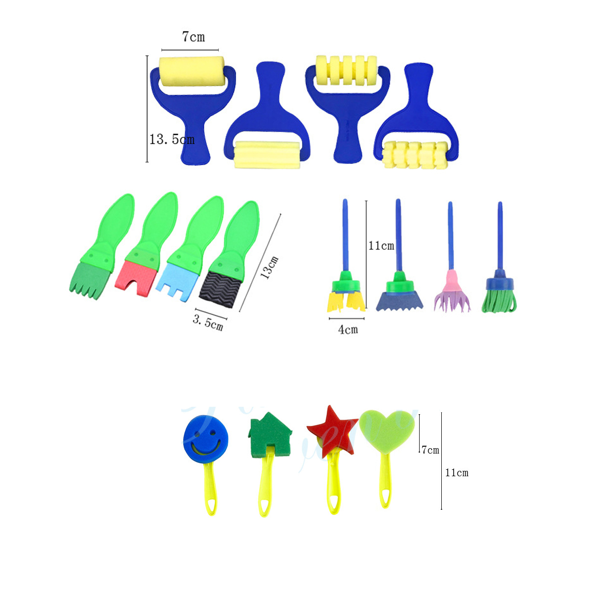 56Pcs-DIY-Child-Painting-Tool-Kit-Roller-Mold-Sponge-Educational-Drawing-Toys-Gift-1611442-3