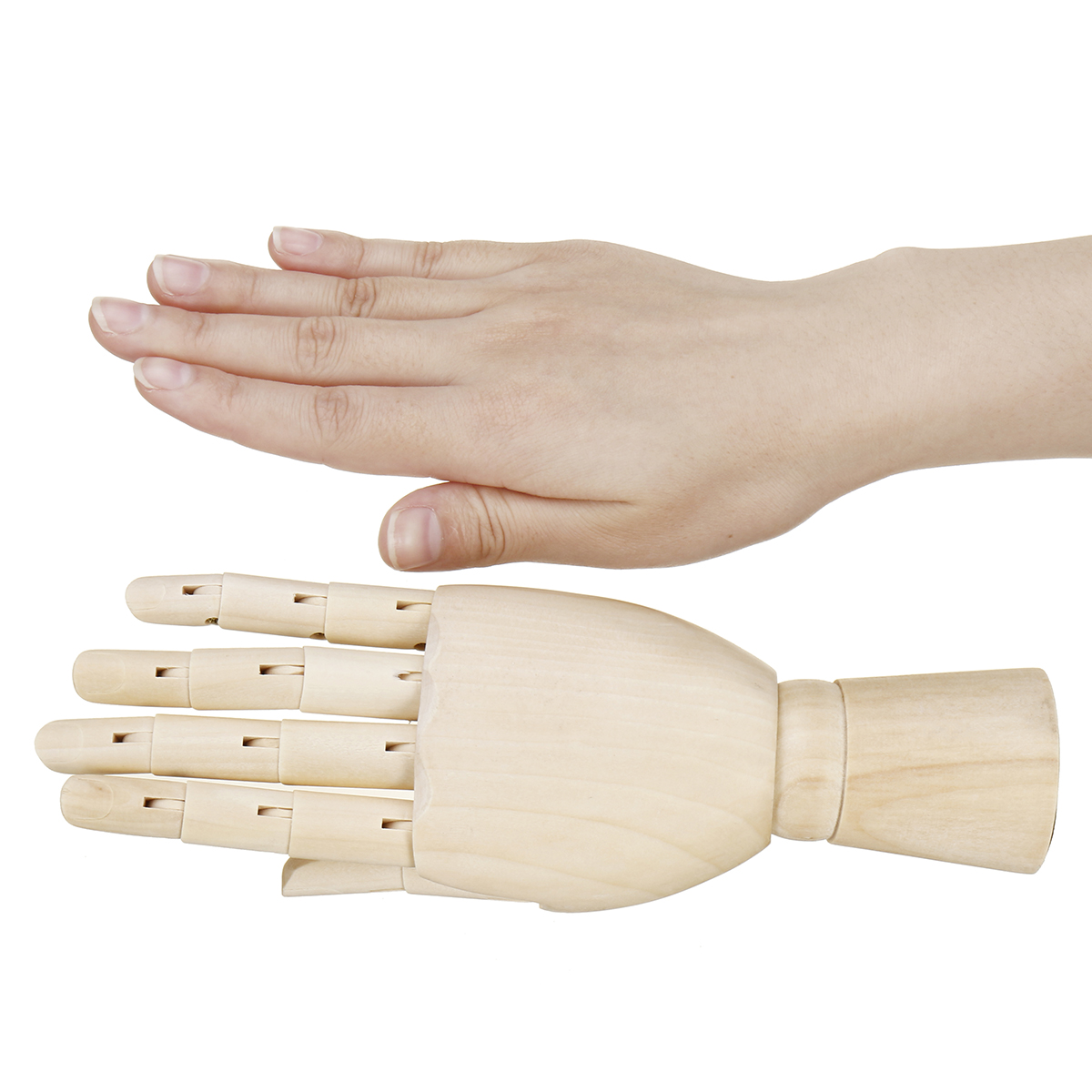 781012-Inch-Wooden-Hand-Body-Artist-Medical-Model-Flexible-Jointed-Wood-Sculpture-DIY-Education-1322443-4