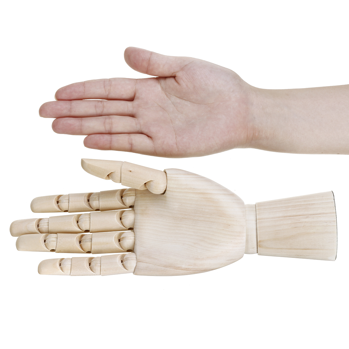 781012-Inch-Wooden-Hand-Body-Artist-Medical-Model-Flexible-Jointed-Wood-Sculpture-DIY-Education-1322443-5
