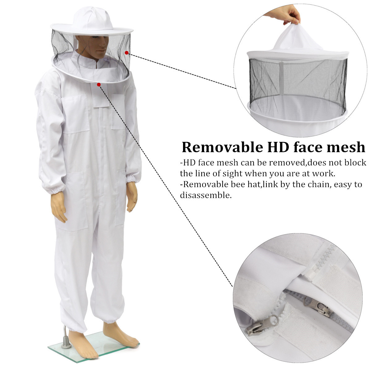 Beekeepers-Bee-Keeping-Cotton-Full-Protector-Suit-With-Veil-Hat-Hood-Bee-Suit-XL-XXL-XXL-1277290-3