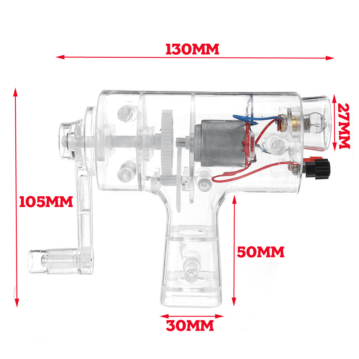 Clear-Hand-Crank-Manual-Crank-Generator-Model-Electronic-Mechanical-Power-Physics-Experiment-1450023-2