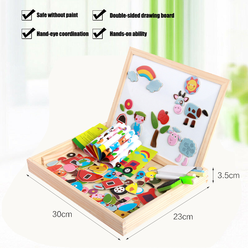 Kids-Child-Educational-Magnetic-Box-Set-with-Whiteboard-Jigsaw-Board-Puzzle-Toys-1622981-4