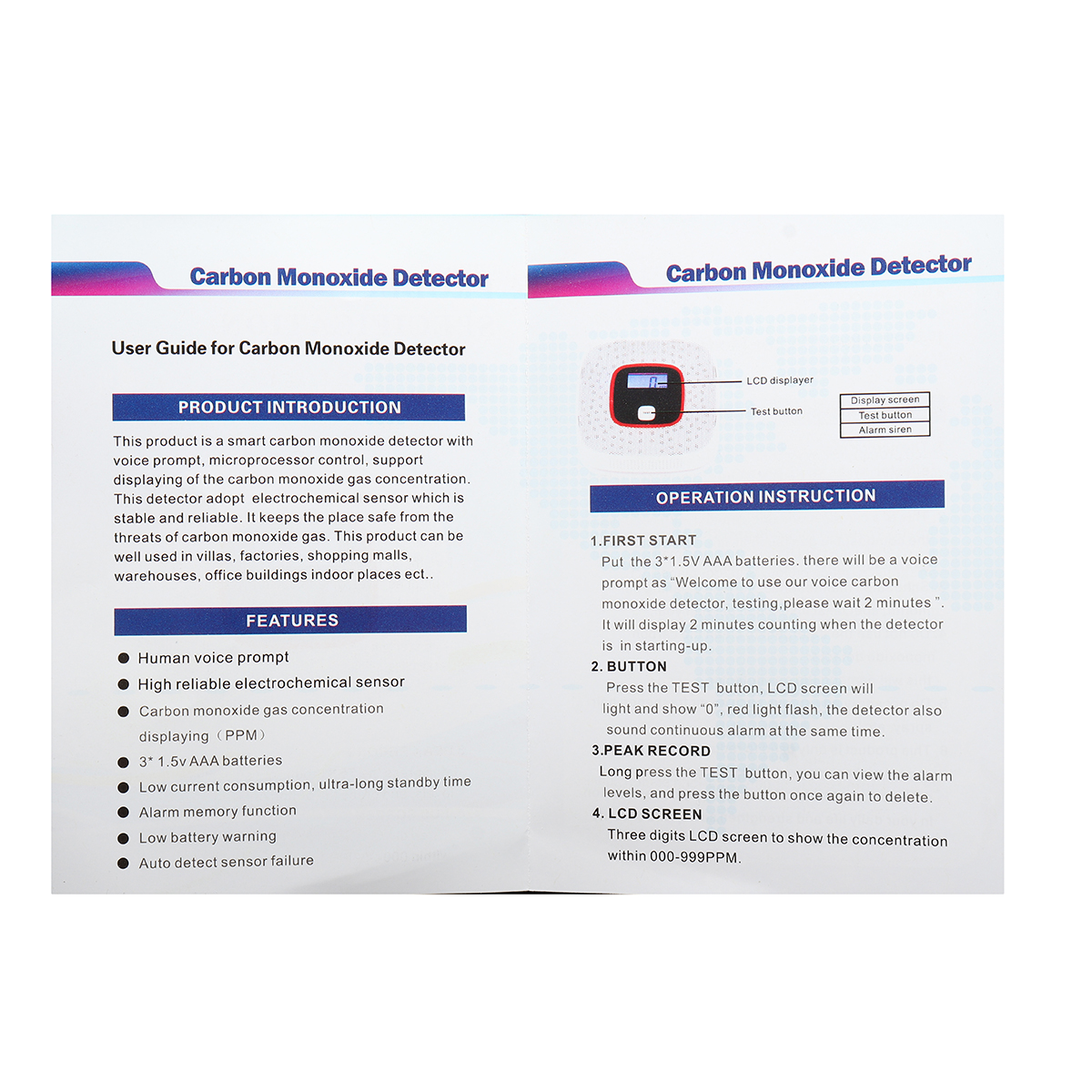 LCD-Smoke-Alarm-CO-Monoxide-Detector-Poisoning-Gas-Warning-Sensor-Monitor-Voice-1406970-9