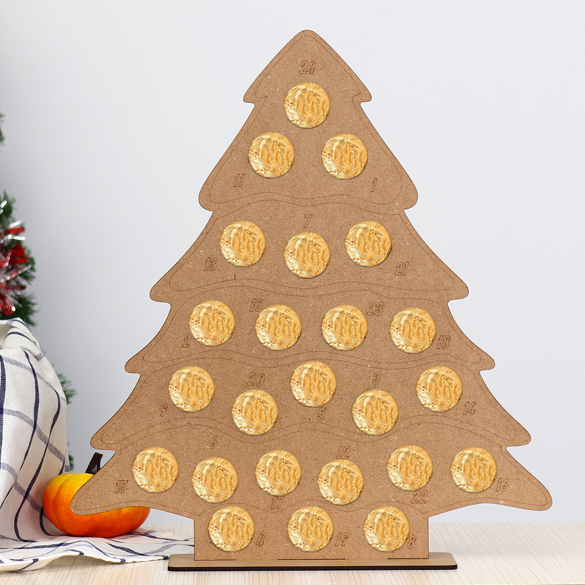 MDF-Wooden-Christmas-Advent-Calendar-Christmas-Tree-Decoration-Fits-24-Circular-Chocolates-Candy-Sta-1587877-2
