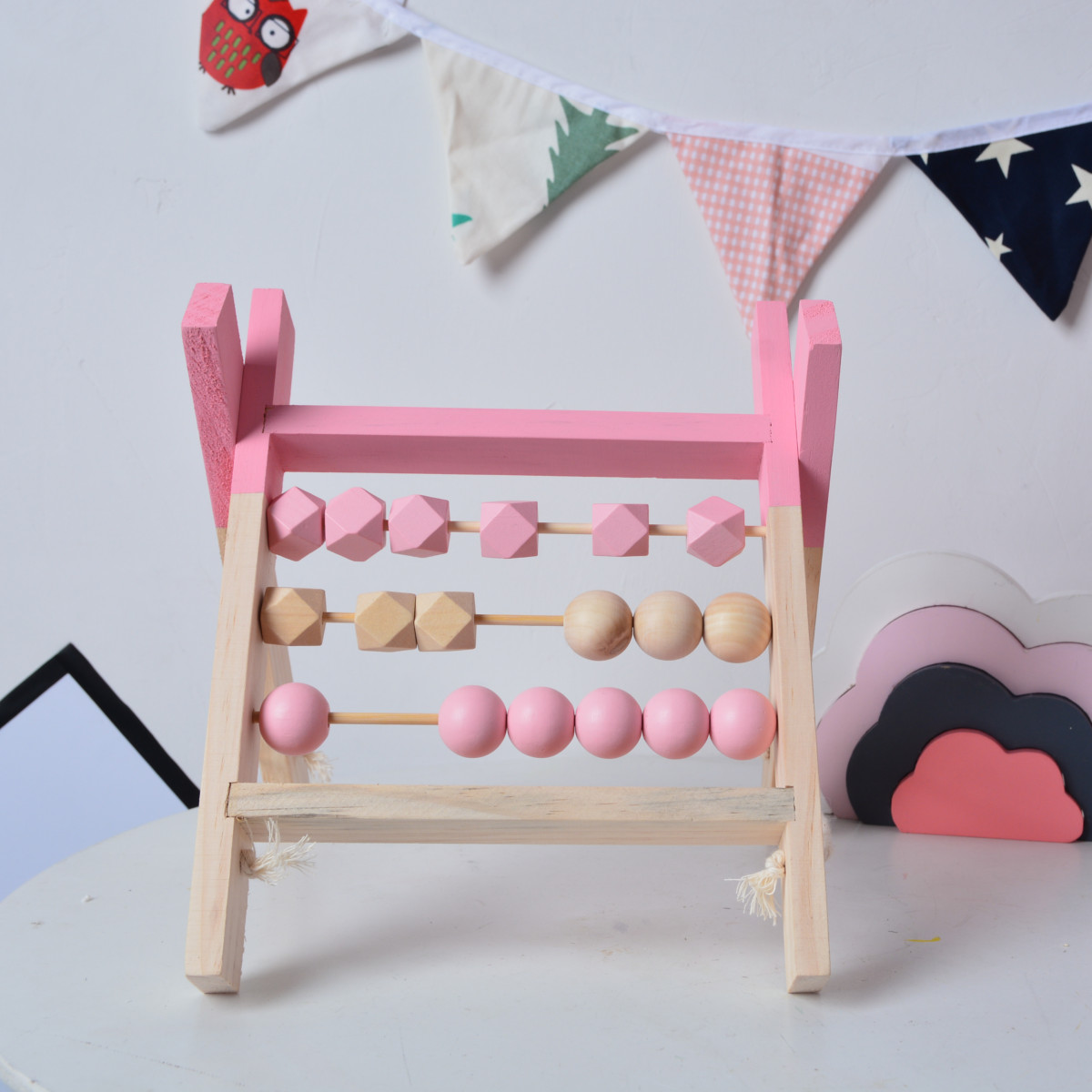 Natural-Pine-Nordic-Baby-Room-Decor-Wooden-Abacus-Educational-Nursery-Props-Toys-1581036-3
