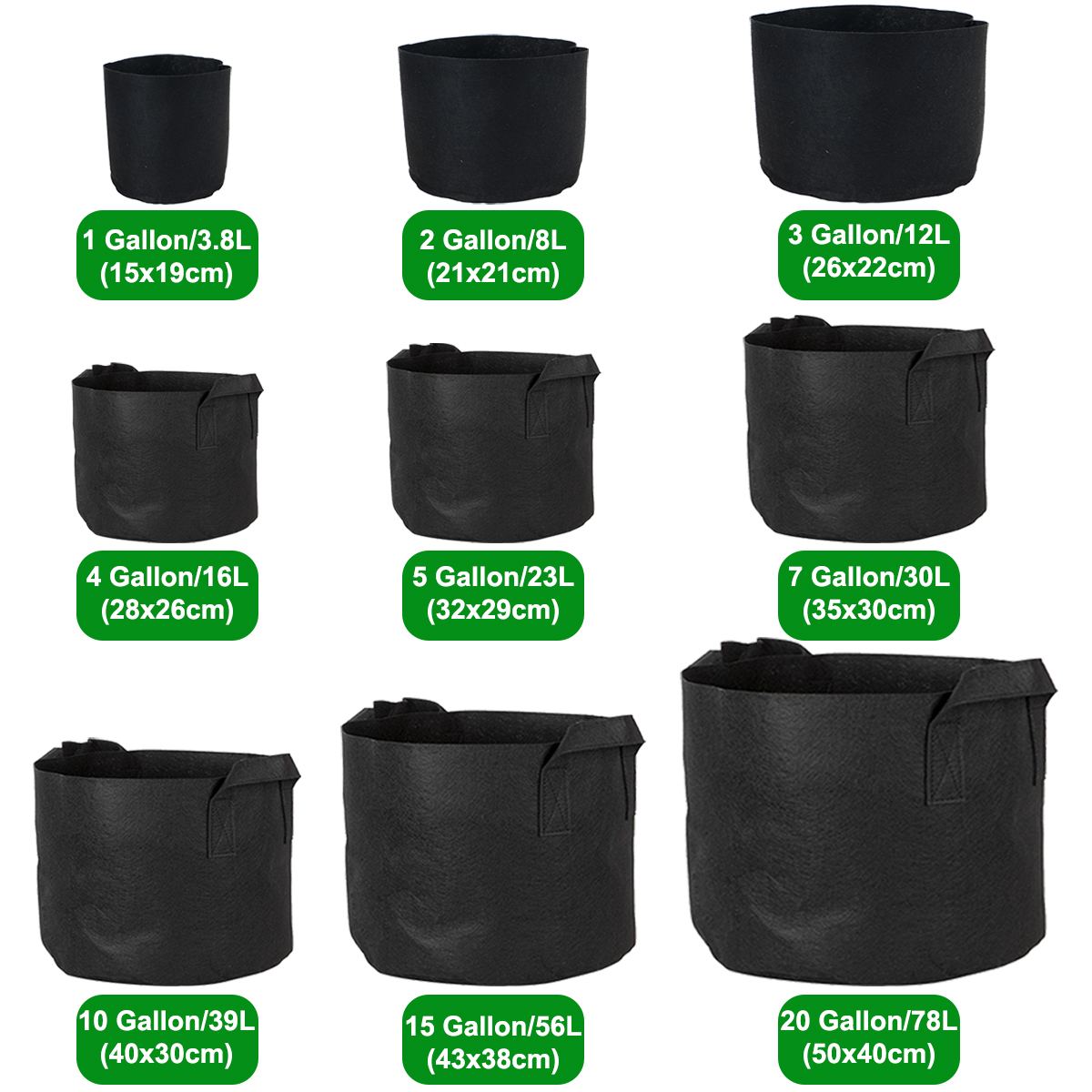 Non-woven-Fabric-Planting-Grow-Box-Vegetable-Flower-Pots-Bag-Planter-Black-with-Handles-1678096-3