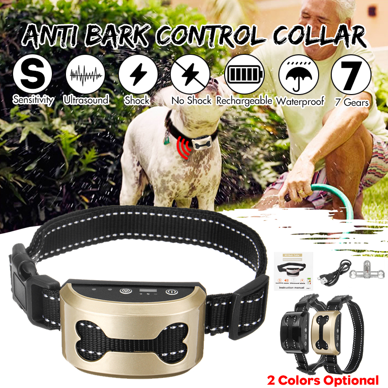 Seven-speed-Intelligent-Adjustment-Dog-Yelp-Stopper-Device-Rechargeable-Waterproof-Pet-Trainer-1434318-1