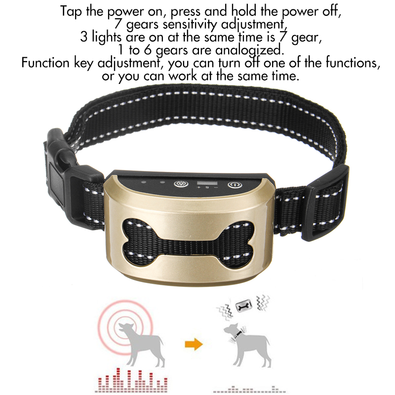 Seven-speed-Intelligent-Adjustment-Dog-Yelp-Stopper-Device-Rechargeable-Waterproof-Pet-Trainer-1434318-8