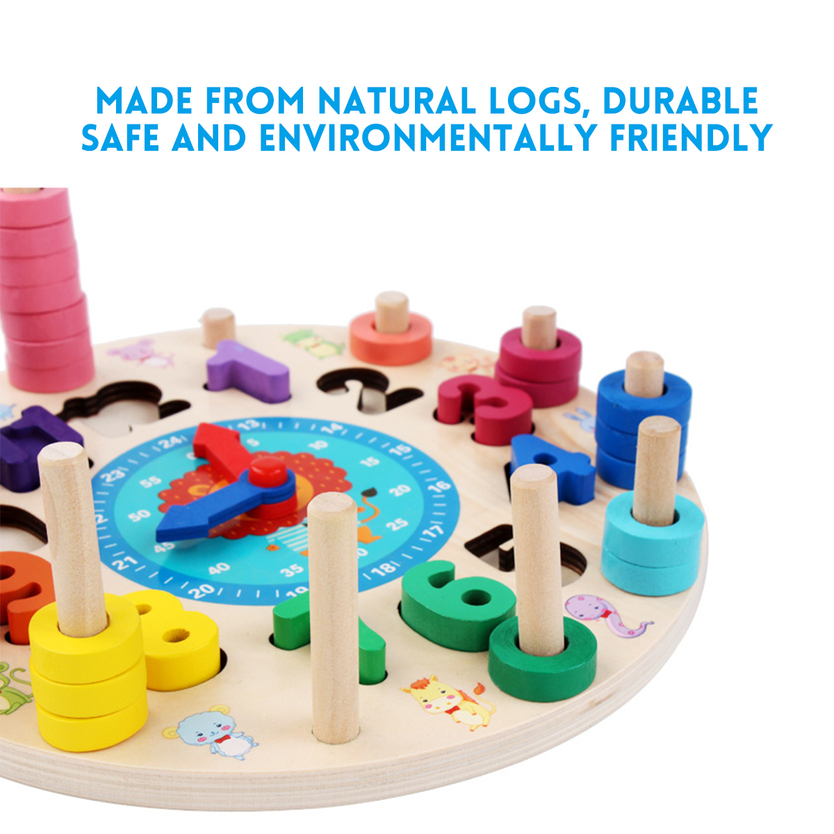 Wooden-Baby-Kids-Rainbow-Circle-Number-Alarm-Clock-Educational-Teaching-Toys-1624807-5