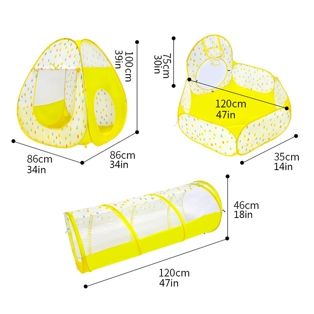 3-In-1-YellowBlue-Play-Ball-Pool-Crawling-Tunnel-Folding-Tent-for-Childrens-Games-1754661-14