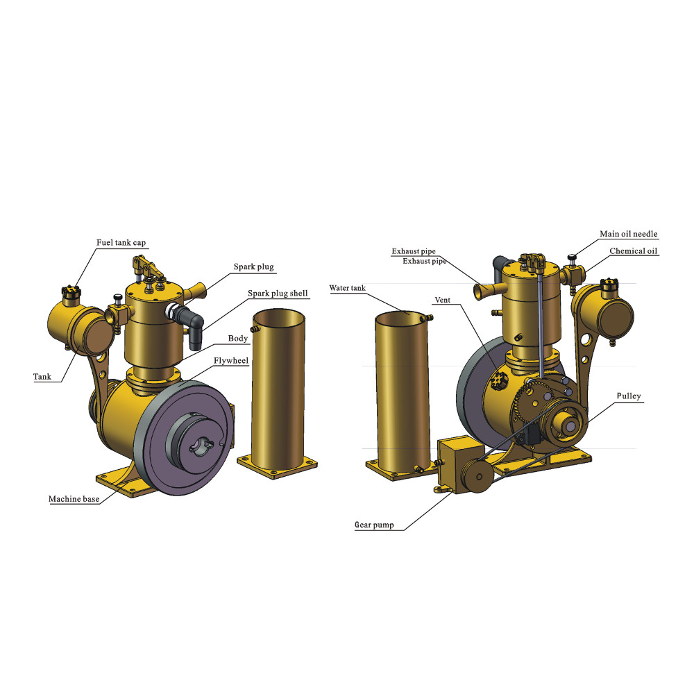 Eachine-EM4-Gasoline-Engine-Model-Stirling-Water-cooled-Cooling-Structure-With-A-Cooling-Water-Tank--1852323-1