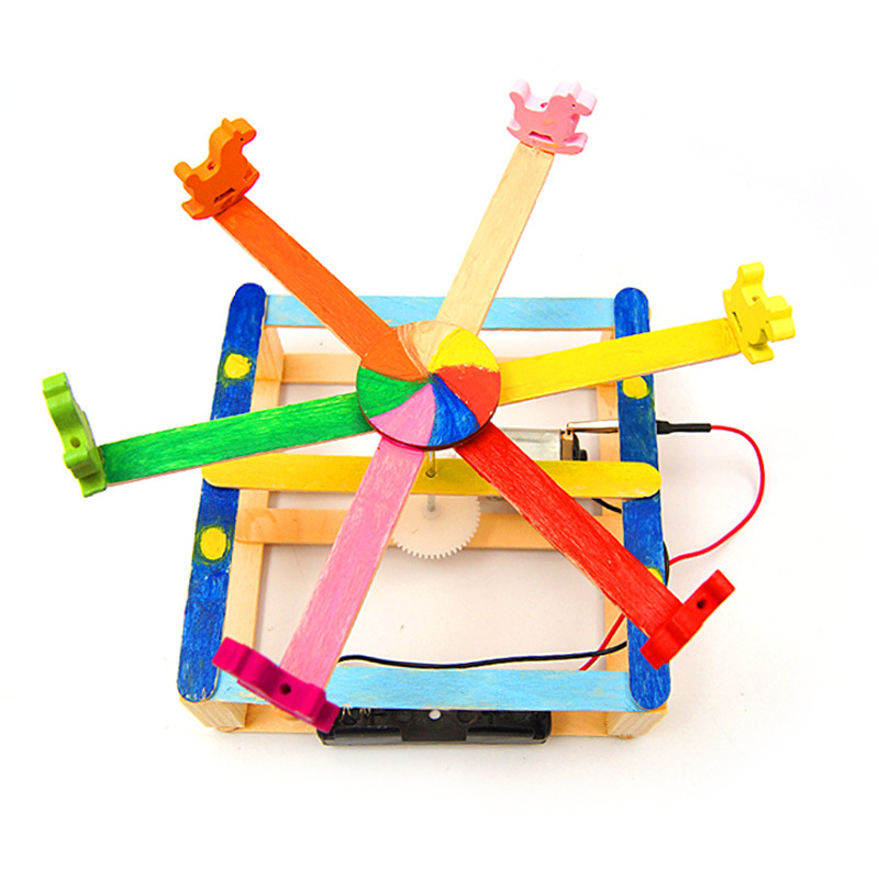 STEM-Carousel-Model-Whirligig-Merry-go-round-Toy-Education-Developmental-Science-Toy-1388442-2