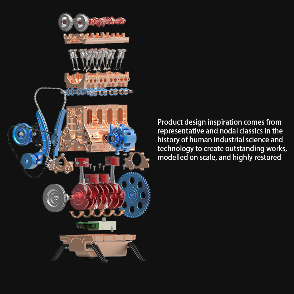 Teching-V4-DM13-Four-Cylinder-Stirling-Engine-Full-Aluminum-Alloy-Model-Collection-1186819-8