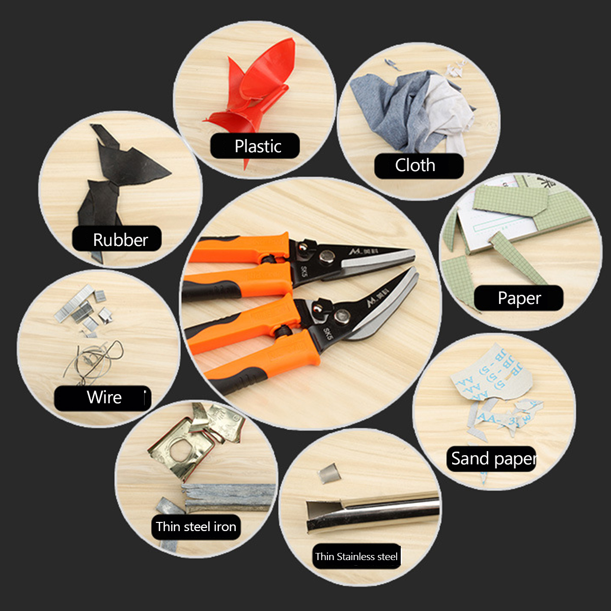 8-Inch-Multifunctional-Metal-Sheet-Cutter-Tool-Scissors-Professional-StraightBend-Shears-1304486-1