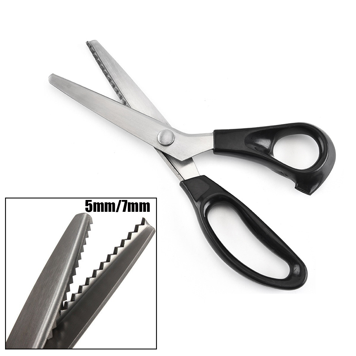 Circle-Arc-Tooth-Scissor-Leather-Handicraft-Fabric-Sewing-Shear-Cutting-ABS-1752122-9