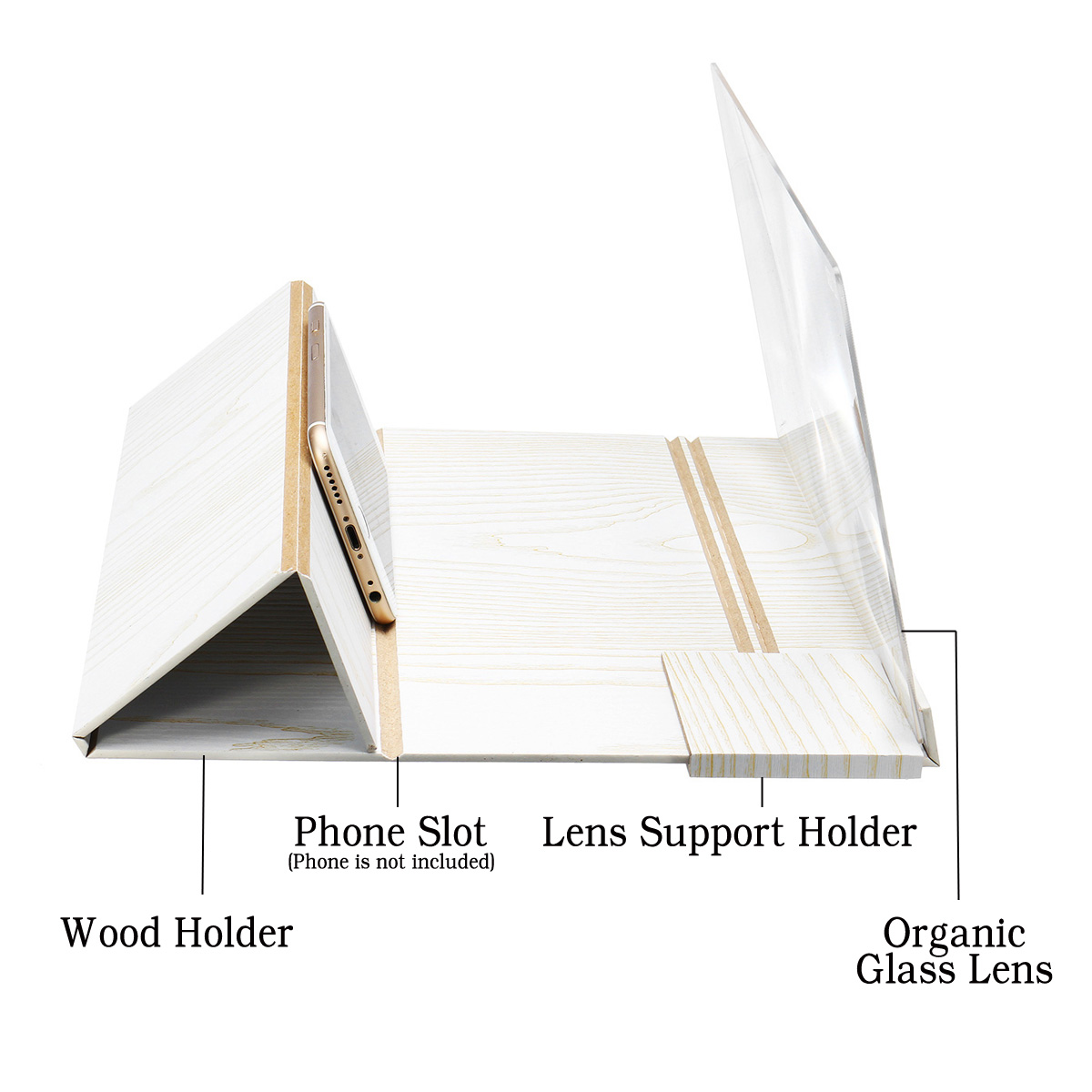 12-Inch-3D-Stereoscopic-Amplifying-Magnifier-Desktop-Wood-Bracket-Phone-Holder-1633490-2