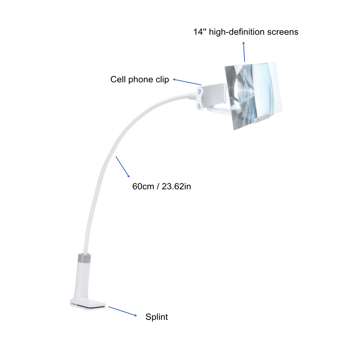 14-Inch-Phone-Screen-Magnifier-HD-Projection-Amplifier-Bracket-Holder-Adjustable-1679263-8