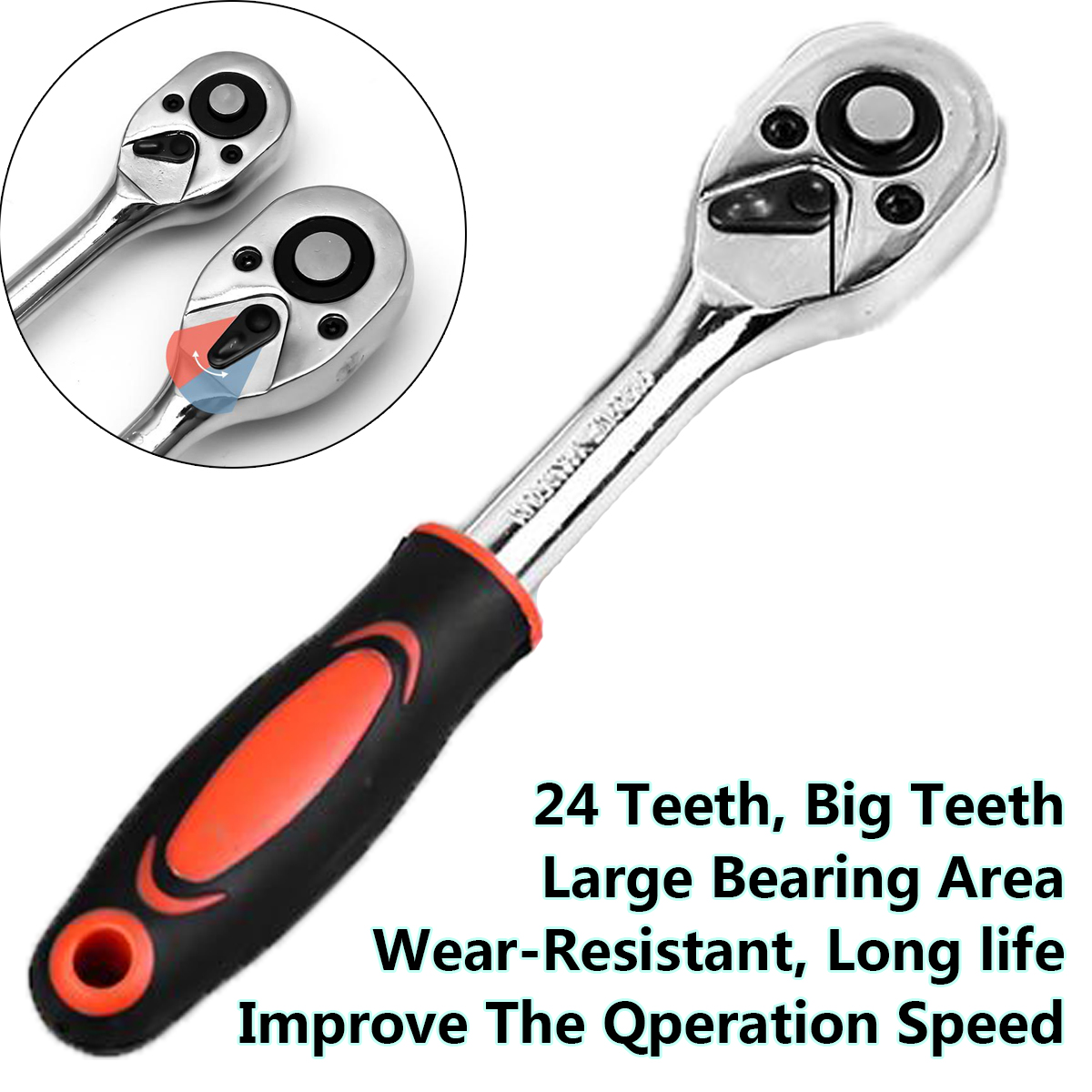 14quot-Drive-Ratchet-Socket-Wrench-Handle-24-Teeth-Ratchet-Quick-Release-Spanner-1818637-3