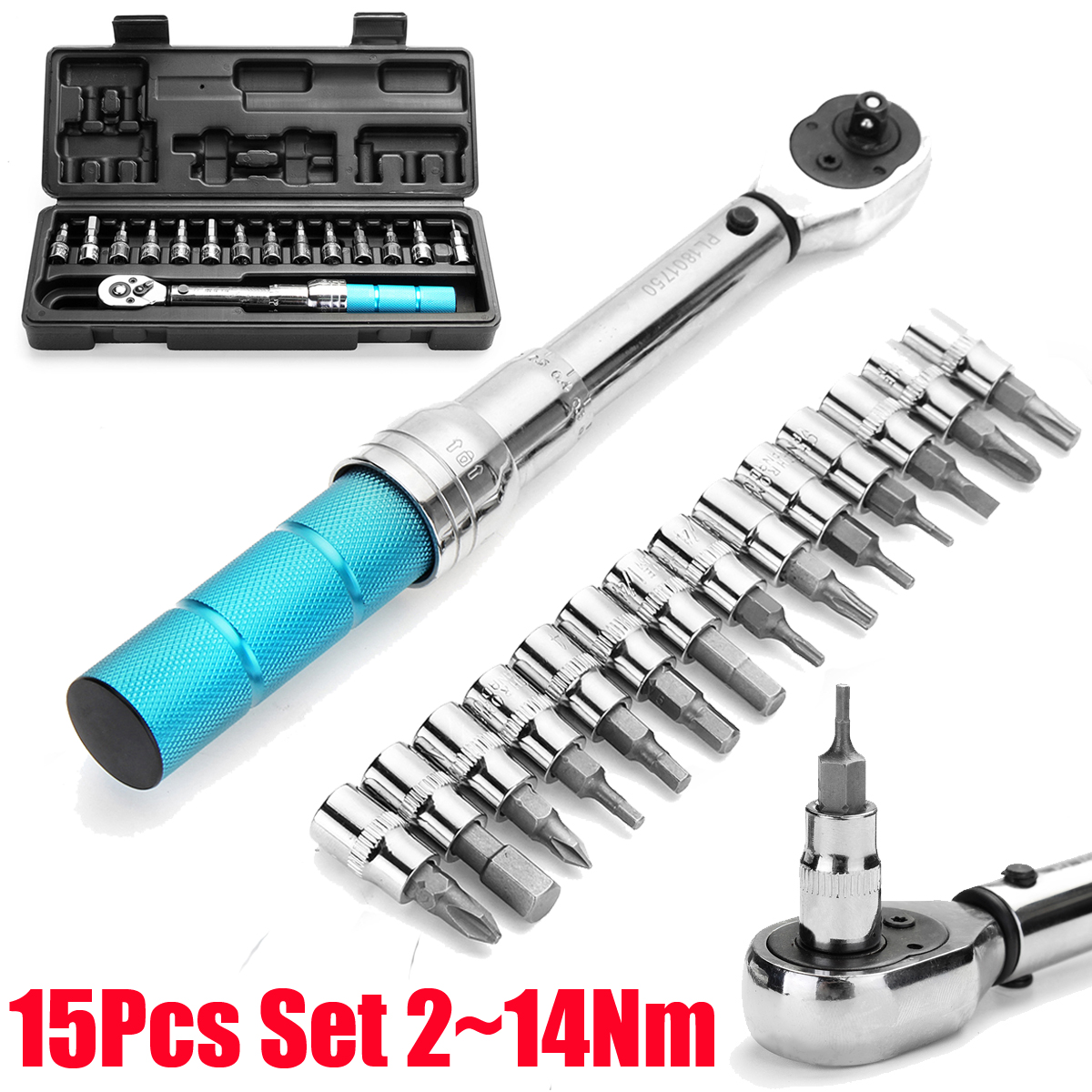15pcs-Torque-Wrench-Allen-Key-Tool-Screwdriver-Drive-Socket-Bit-Set-1279796-9
