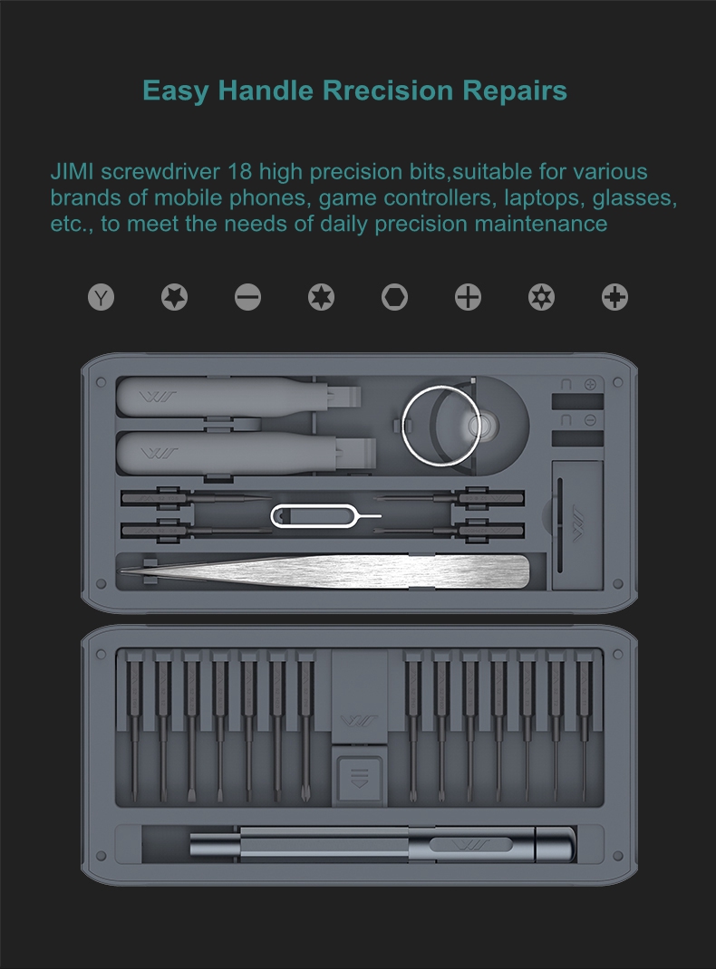 JIMI-26-IN-1-Multi-purpose-Precision-Screwdrivers-Kit-Repair-Tool-DIY-Screw-Driver-Set-w-Tweezers-1417300-2