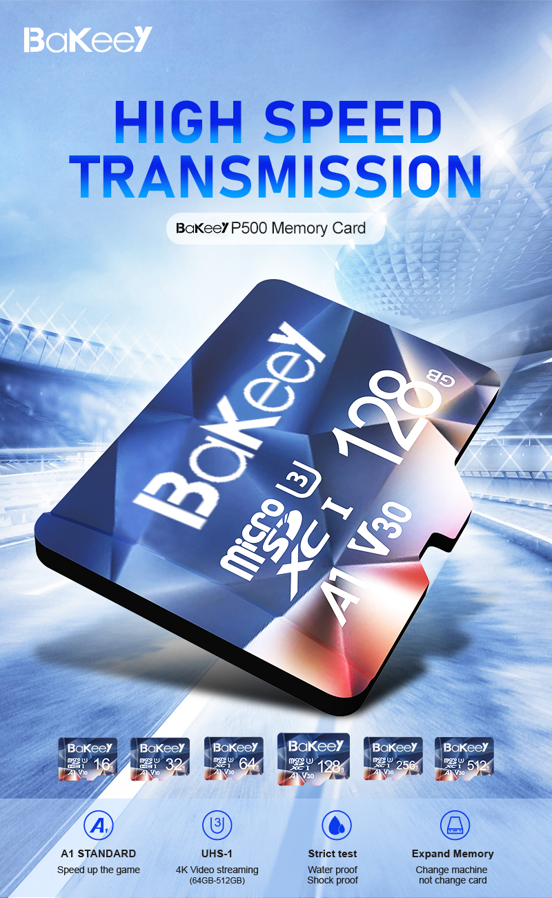Bakeey-BK-TF2-Flash-Card-16GB-32GB-64GB-128GB-Class-10-High-Speed-TFSD-Memory-Card-With-Card-Adapter-1710159-1