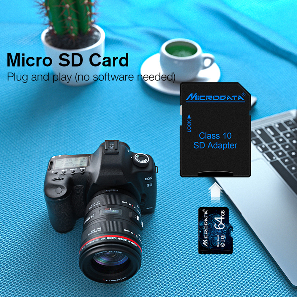 MicroData-High-Speed-16GB-32GGB-64GB-128GB-Class-10-TF-Memory-Card-Flash-Drive-With-Card-Adapter-For-1738460-7