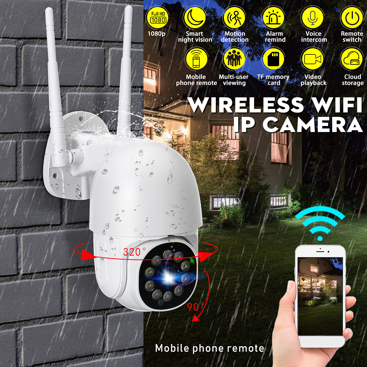 1080P-360deg-View-Wireless-Wifi-IP-Security-Smart-Camera-PIR-Alarm-Remote-Monitor-Camera-1747963-1