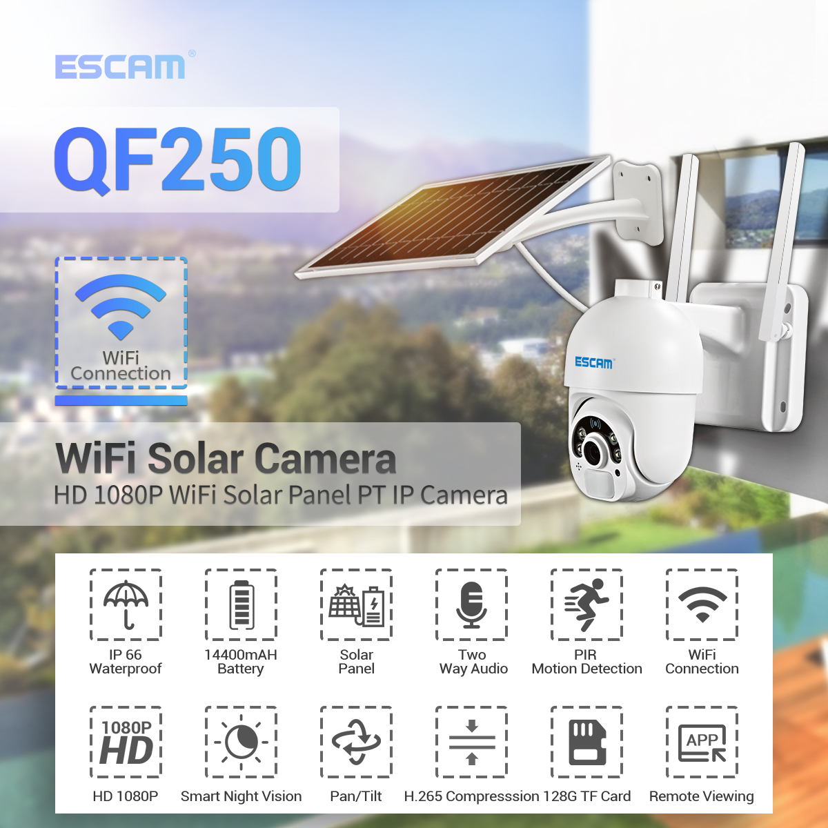 ESCAM-QF250-1080P-Cloud-Storage-WIFI-Battery-PIR-Alarm-Dome-IP-Camera-With-Solar-Panel-Full-Color-Ni-1839157-1