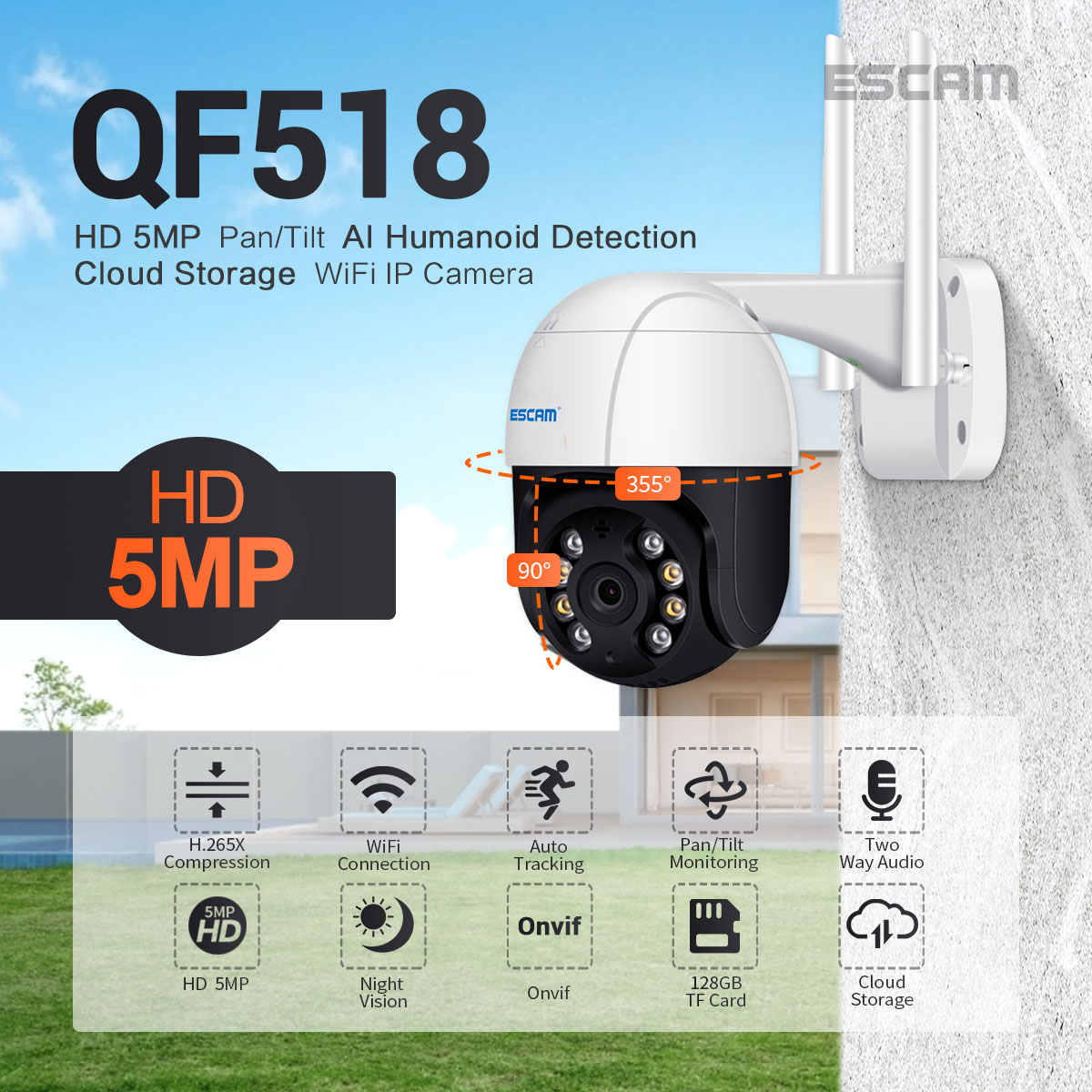 ESCAM-QF518-5MP-PanTilt-AI-Humanoid-Detection-Auto-Tracking-Cloud-Storage-Waterproof-WiFi-IP-Camera--1731086-2
