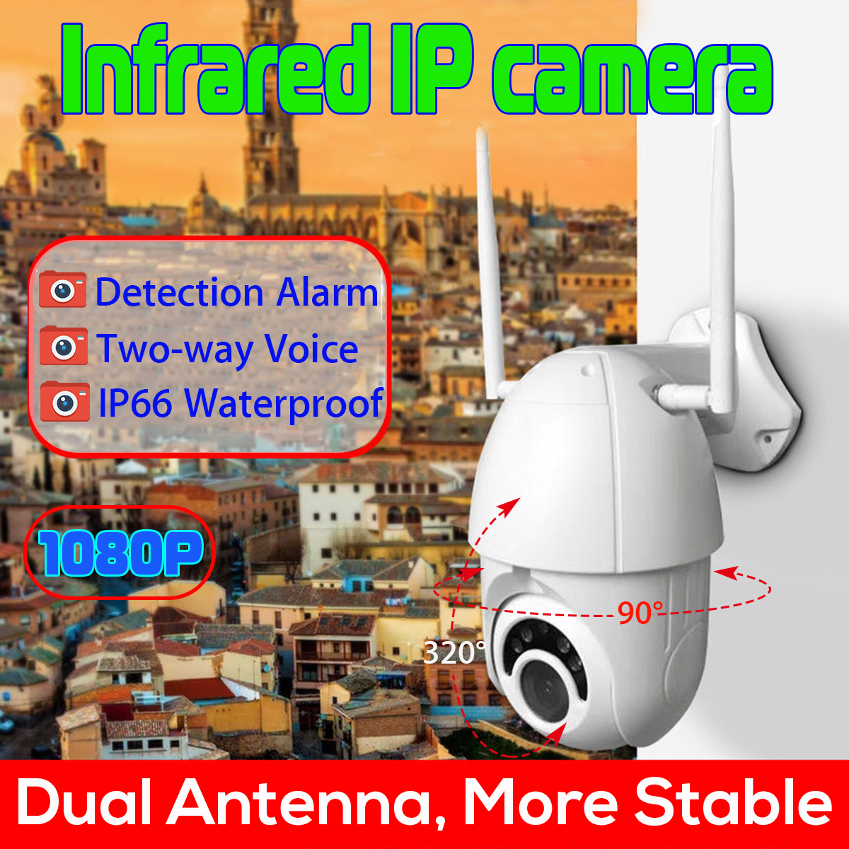 Outdoor-1080P-HD-PTZ-Speed-Dome-IP-Camera-Pan-Tilt-IR-WiFi-Security-Camera-Night-Vision-Waterproof-1449602-1