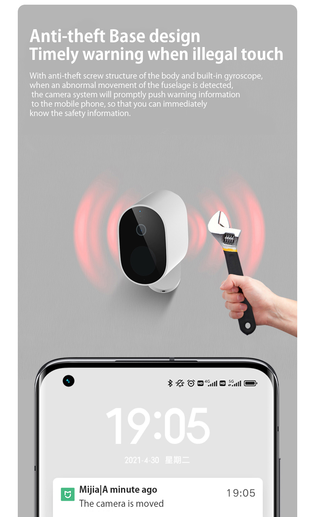 XIAOMI-MWC10-Smart-Outdoor-Security-Camera-1080P-Wireless-5700mAh-Rechargeable-Battery-Powered-IP65--1853524-5