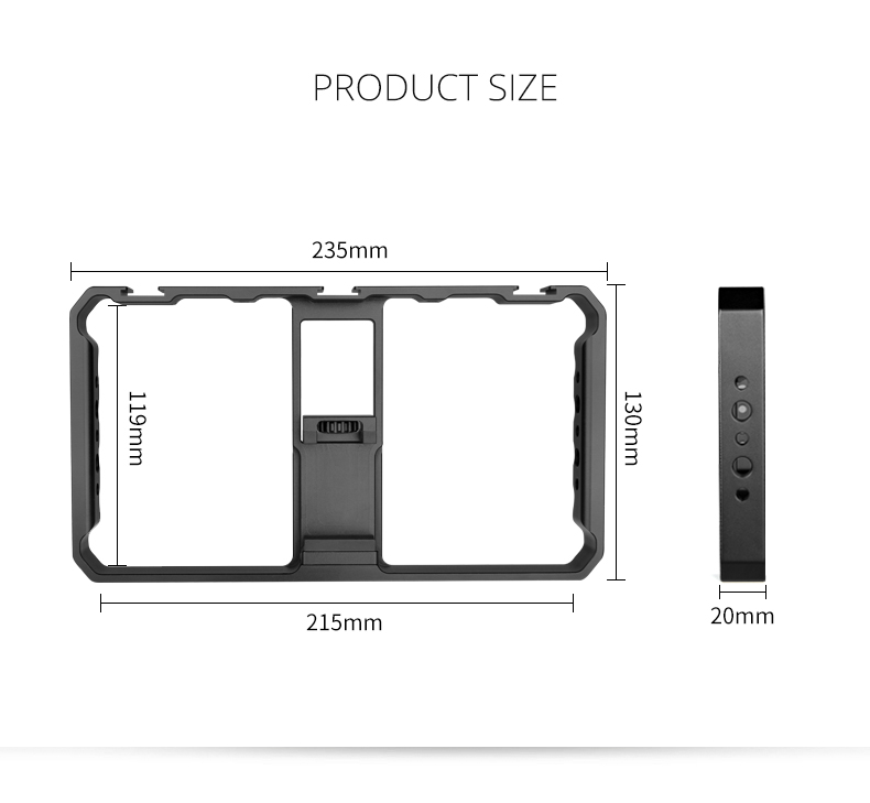 YELANGU-PC06-Vlogging-Live-Broadcast-Smartphone-Metal-Cage-Video-Rig-Filmmaking-Recording-Handle-Sta-1829025-10