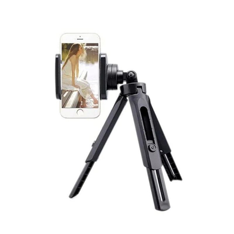 2-in-1-Desktop-Three-way-Tripod-for-Sport-Live-Camera-Camcorder-With-Phone-Clip-Holder-1460764-1