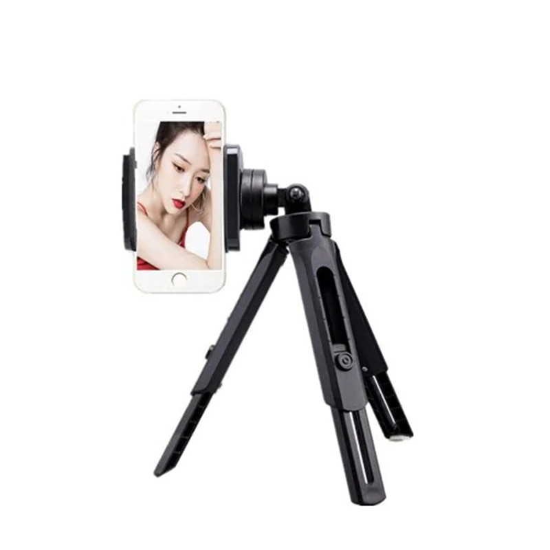 2-in-1-Desktop-Three-way-Tripod-for-Sport-Live-Camera-Camcorder-With-Phone-Clip-Holder-1460764-2