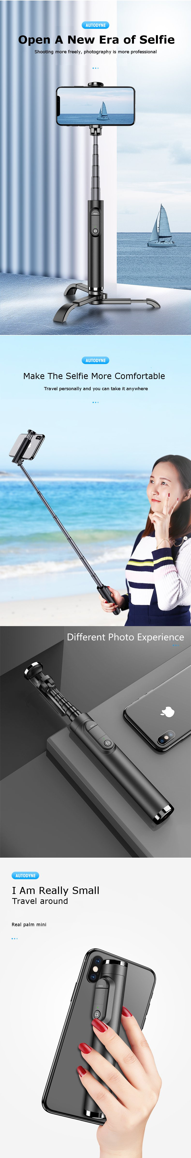 3-in-1-Mini-Extended-bluetooth-Tripod-Selfie-Stick-Live-Bracket-for-iphone-X-XS-Huawei-Xiaomi-1467075-1