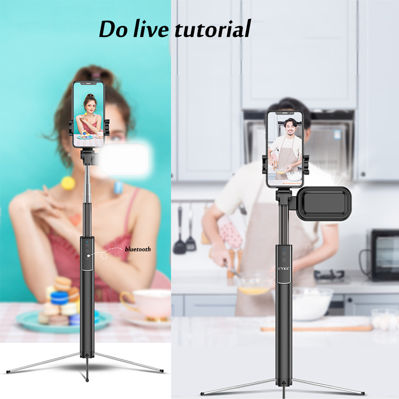 6-in-1-Self-timer-Extendable-bluetooth-Selfie-Stick-Fill-Light-Live-broadcasting-Cell-Phone-Holder-B-1654838-9