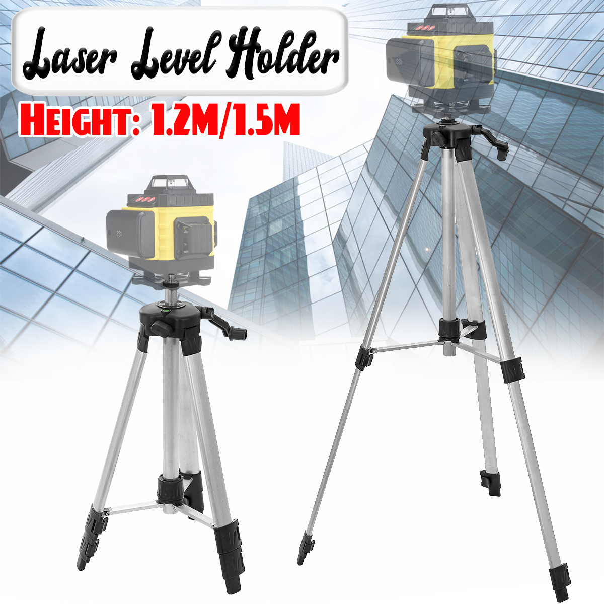 Bakeey-120cm150cm-Universal-Aluminum-Alloy-Telescopic-Tripod-Adjustable-Stand-For-Laser-Level-1937391-2