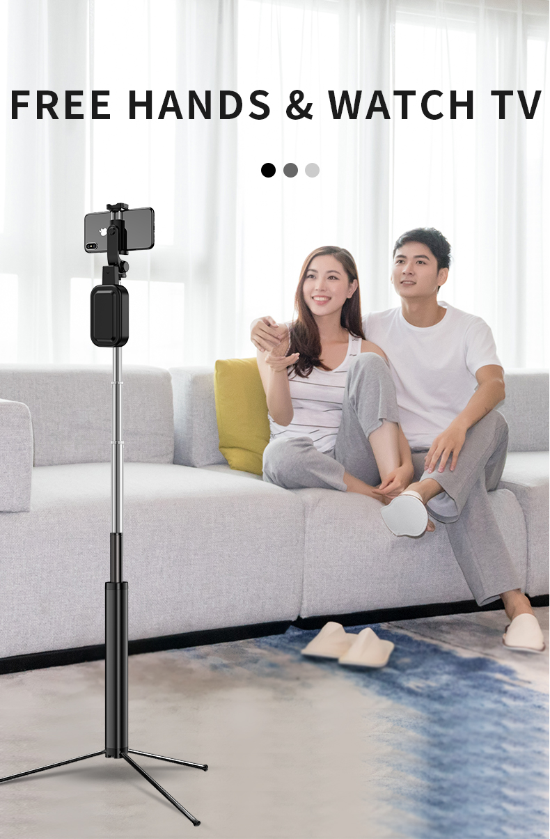 Bakeey-360-Degree-Rotating-Mini-Telescopic-bluetooth-Smart-Timer-Selfie-Stick-with-LED-Fill-Light-1916802-7