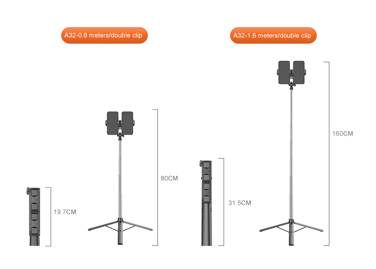 Bakeey-A31-Mobile-Phone-Tripod-Stand-Selfie-Stick-bluetooth-Control-Telescopic-Rotatable-Dual-Holder-1808672-15
