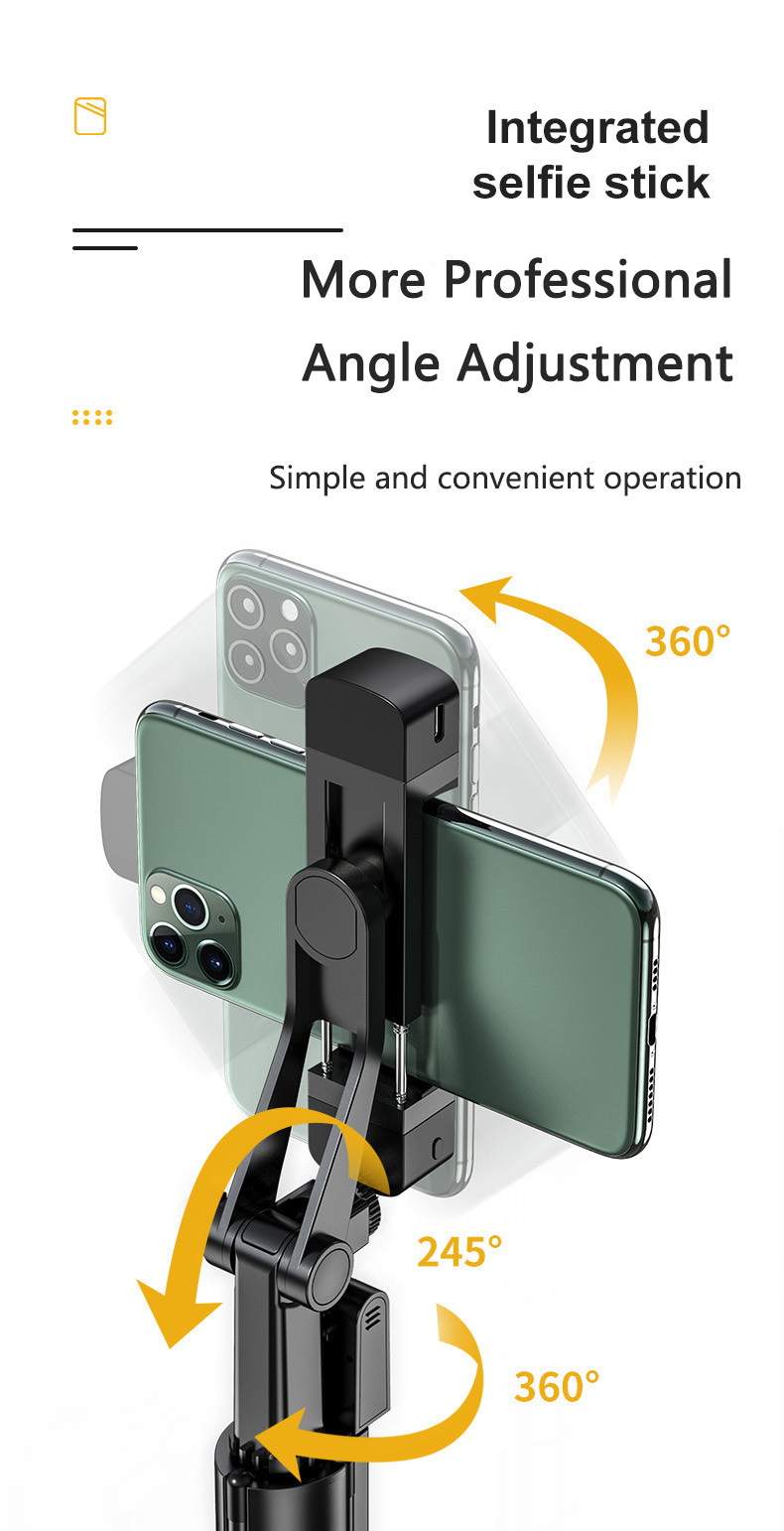 Bakeey-K30-Foldable-Dual-Fill-Light-Handheld-Stabilizer-bluetooth-Selfie-Stick-Tripod-With-Shutter-R-1881296-4